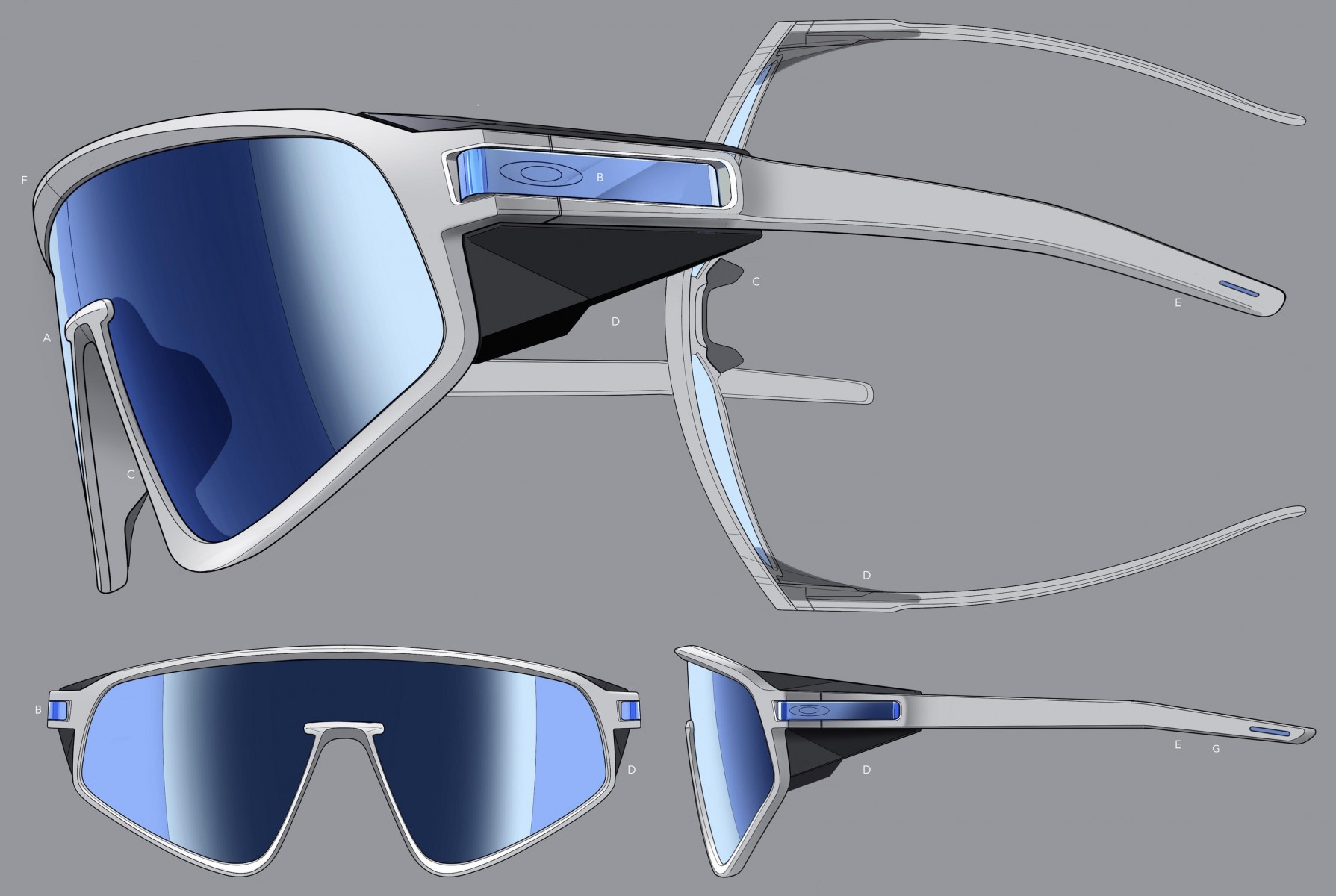 OO 9404 940407 35 Oakley Damian Lillard Signature Series LATCH PANEL Güneş Gözlüğü