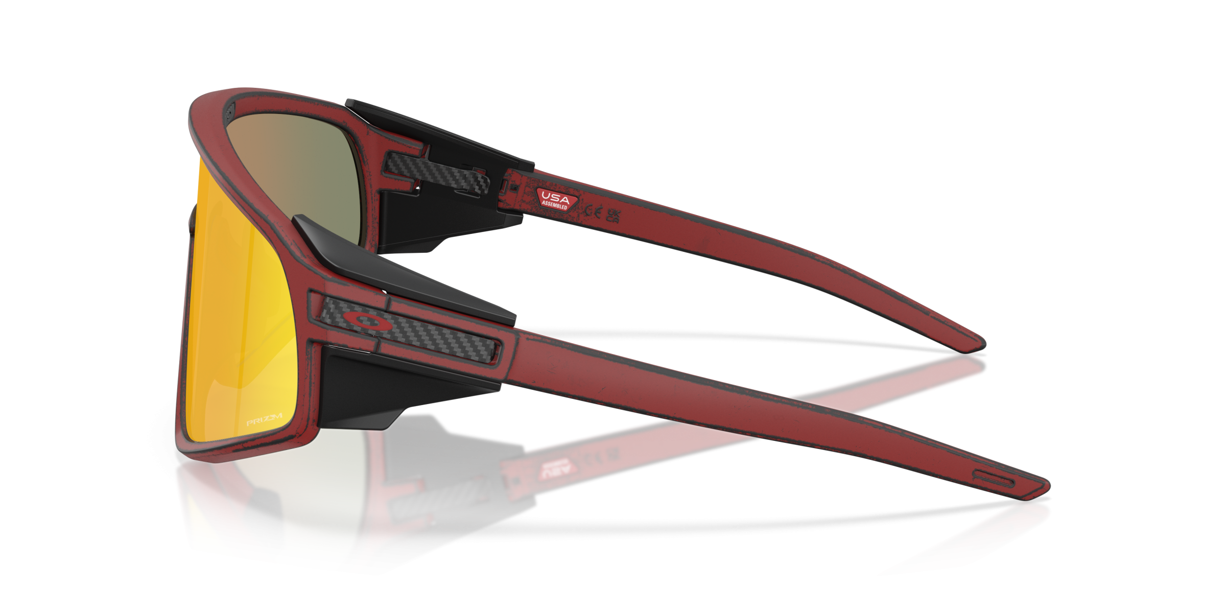 OAKLEY SPOR UNISEX GÜNEŞ GÖZLÜĞÜ 0OO9404 940423 KIRMIZI ÇERÇEVE TURUNCU AYNALI CAM Oakley® x Fortnite™ Red Knight Latch™ Panel