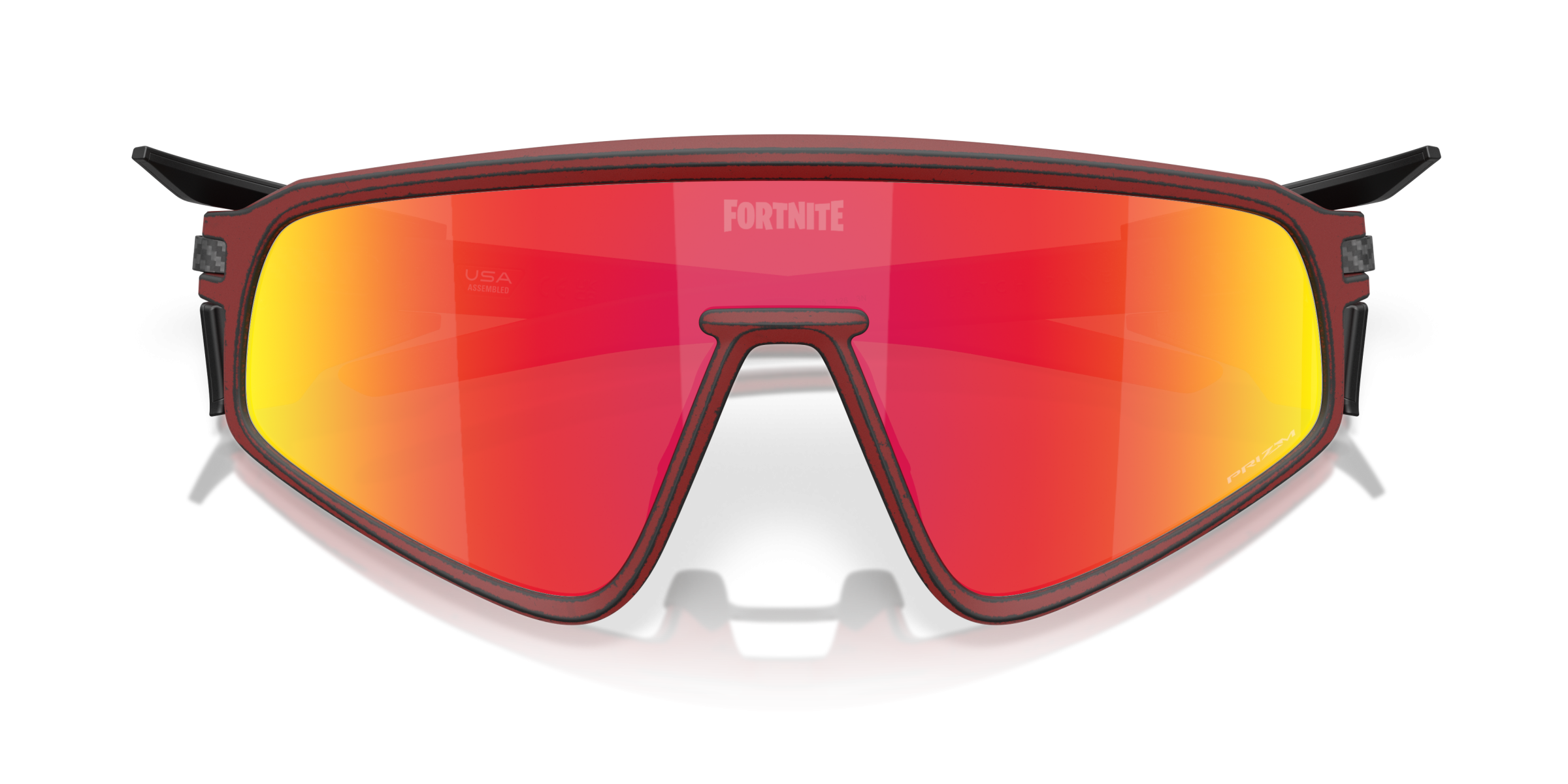 OAKLEY SPOR UNISEX GÜNEŞ GÖZLÜĞÜ 0OO9404 940423 KIRMIZI ÇERÇEVE TURUNCU AYNALI CAM Oakley® x Fortnite™ Red Knight Latch™ Panel