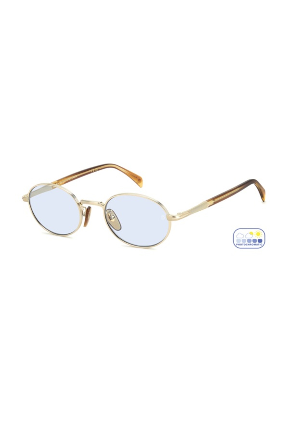 David Beckham  Oval Photochromic Güneş Gözlüğü Açık Mavi Cam Db 1196 T5u