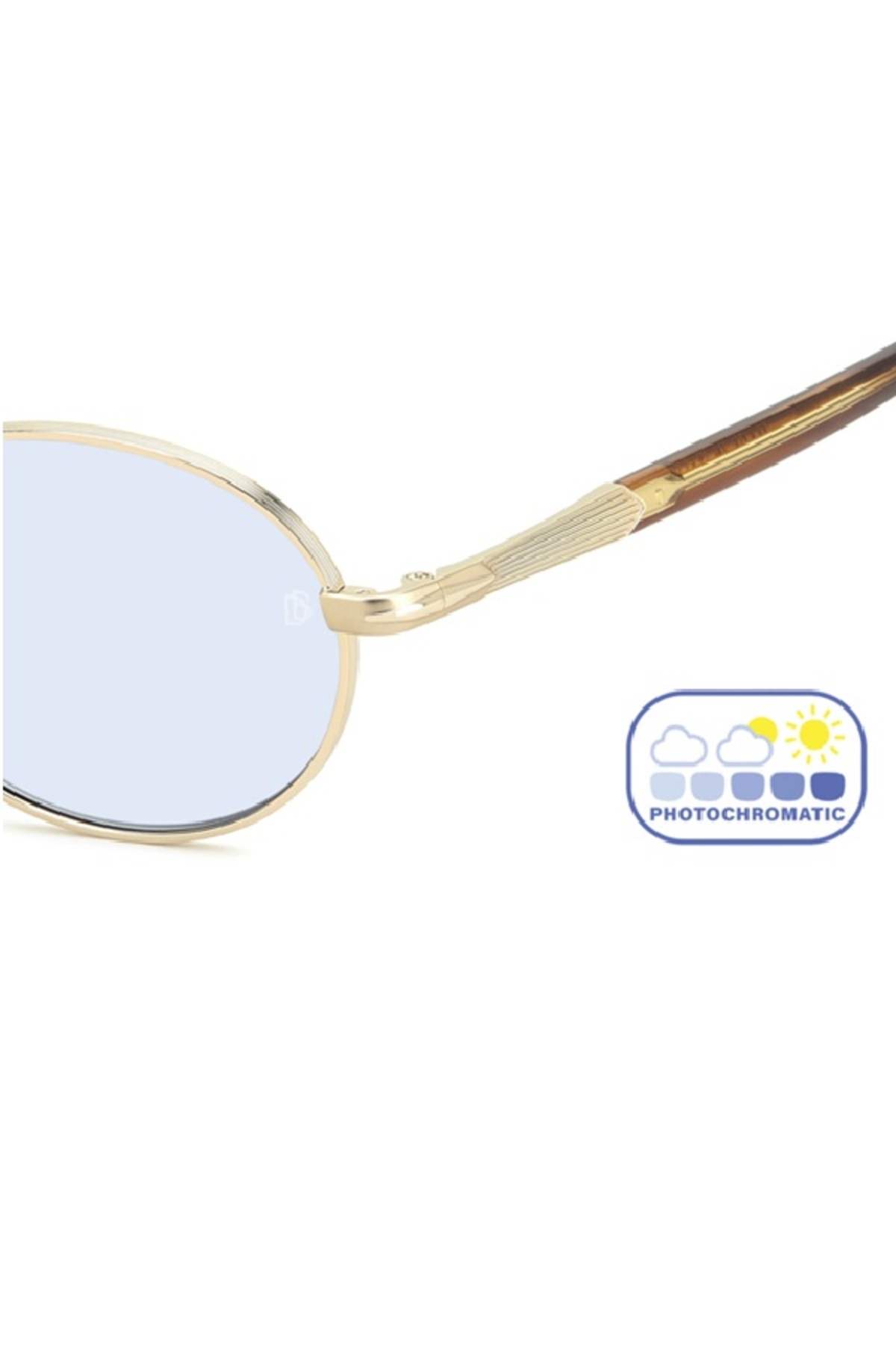 David Beckham  Oval Photochromic Güneş Gözlüğü Açık Mavi Cam Db 1196 T5u