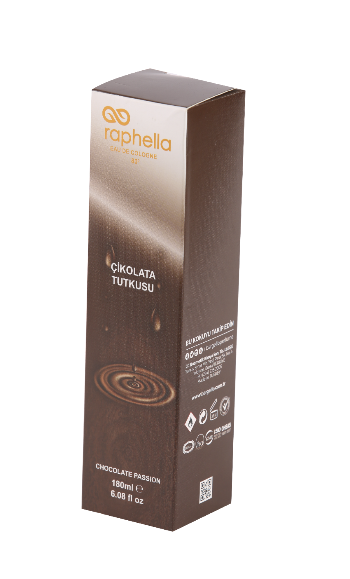 Raphella ÇİKOLATA RÜYASI 180 ML Kolonya Raphella ÇİKOLATA RÜYASI 180 ML Kolonya