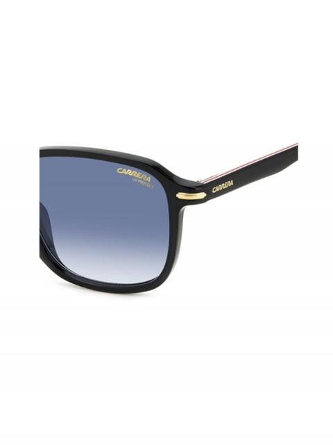 Carrera 350/S 2M2 08 Erkek Güneş Gözlüğü – Black Gold Asetat Çerçeve | Mavi Degrade Cam | Çift Köprü | UV400 Koruma