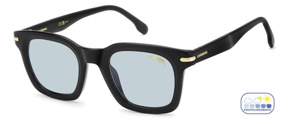 Carrera Unisex Kemik Güneş Gözlüğü Carrera 365/s Siyah çerçeve Mavi Uv 400 Cam