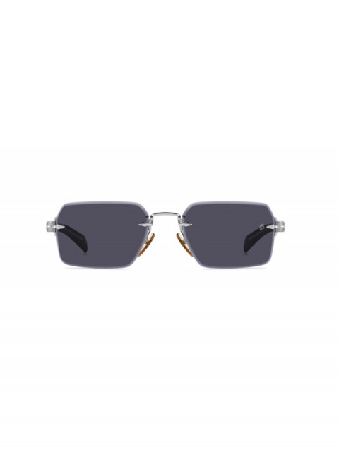 David Beckham DB 7109/S 85K IR Erkek Güneş Gözlüğü – Çerçevesiz Ruthenium Black Tasarım | Gri Cam | UV400 Koruma
