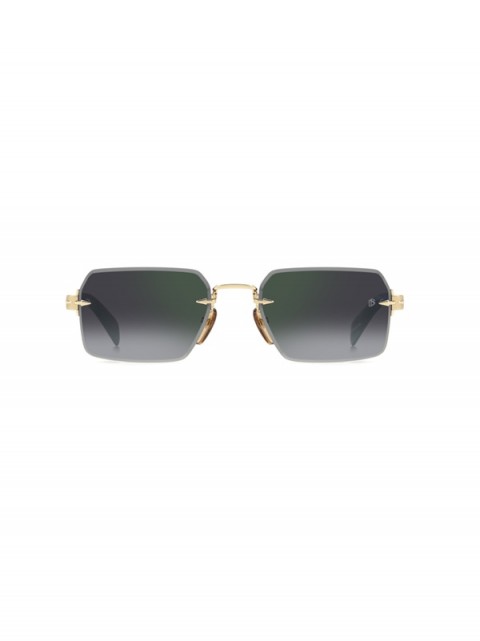 David Beckham DB 7109/S PEF NU Erkek Güneş Gözlüğü – Çerçevesiz Gold Green Tasarım | Siyah Degrade Cam | UV400 Koruma