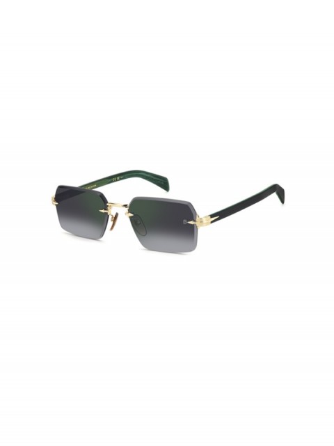 David Beckham DB 7109/S PEF NU Erkek Güneş Gözlüğü – Çerçevesiz Gold Green Tasarım | Siyah Degrade Cam | UV400 Koruma