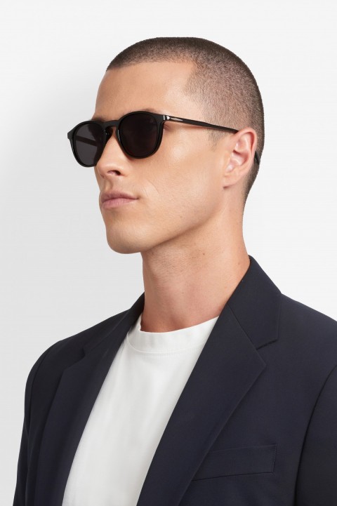 Davıd Beckham Erkek Kemik Clıp On Siyah Çerçeve Füme Polarize Cam