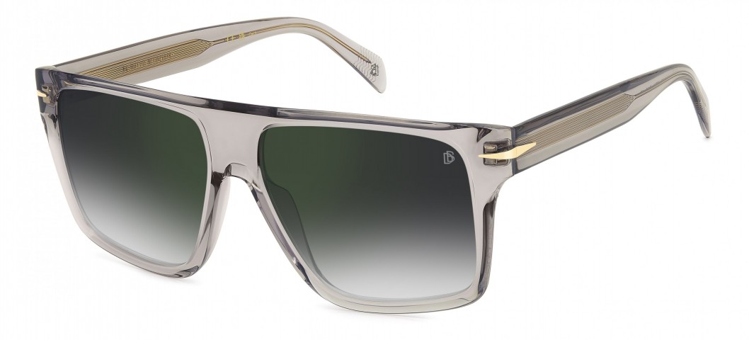 Davıd Beckham Erkek Kemik Güneş Gözlüğü Füme Çerçeve Füme Degrade Yeşil Aynalı  Cam