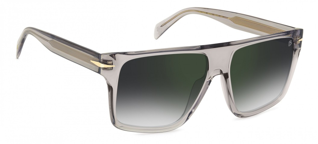 Davıd Beckham Erkek Kemik Güneş Gözlüğü Füme Çerçeve Füme Degrade Yeşil Aynalı  Cam