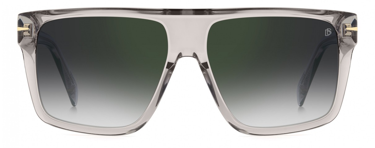 Davıd Beckham Erkek Kemik Güneş Gözlüğü Füme Çerçeve Füme Degrade Yeşil Aynalı  Cam