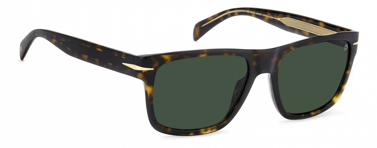 Davıd Beckham Erkek Kemik Güneş Gözlüğü Havana Çerçeve Yeşil Cam