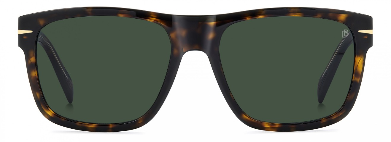 Davıd Beckham Erkek Kemik Güneş Gözlüğü Havana Çerçeve Yeşil Cam