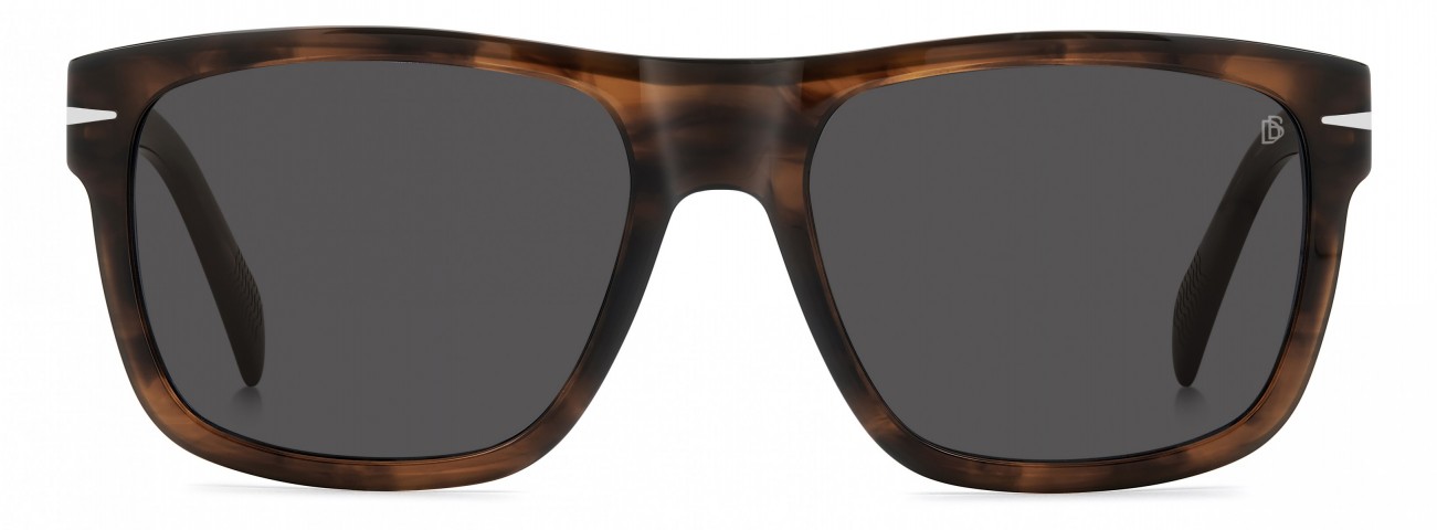 Davıd Beckham Erkek Kemik Güneş Gözlüğü Kahverengi Çerçeve Füme Cam