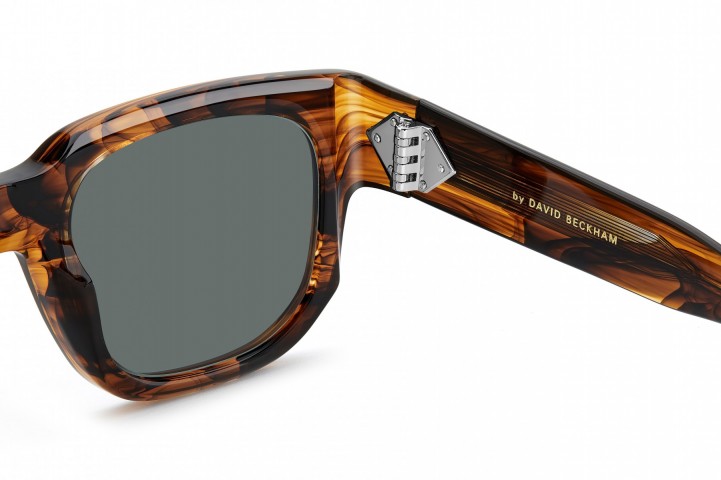 Davıd Beckham Erkek Kemik Güneş Gözlüğü Kahverengi Çerçeve Yeşil Cam