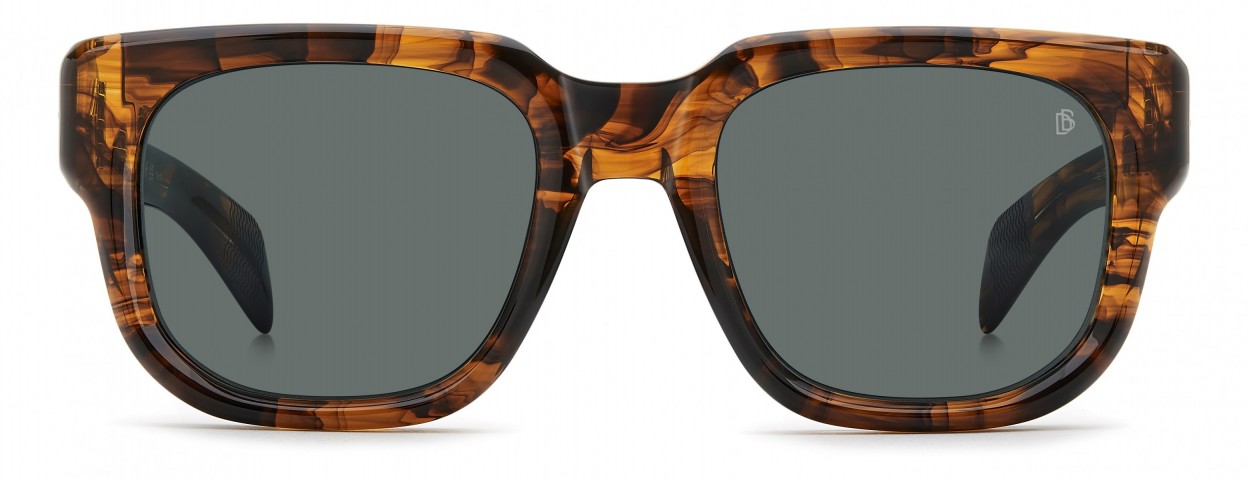 Davıd Beckham Erkek Kemik Güneş Gözlüğü Kahverengi Çerçeve Yeşil Cam