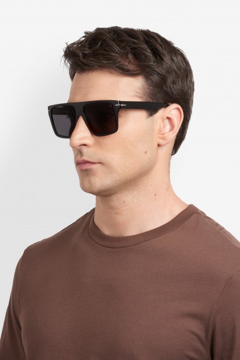 Davıd Beckham Erkek Kemik Güneş Gözlüğü Siyah Çerçeve Füme Cam