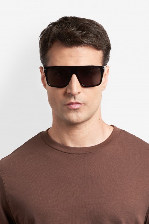 Davıd Beckham Erkek Kemik Güneş Gözlüğü Siyah Çerçeve Füme Cam