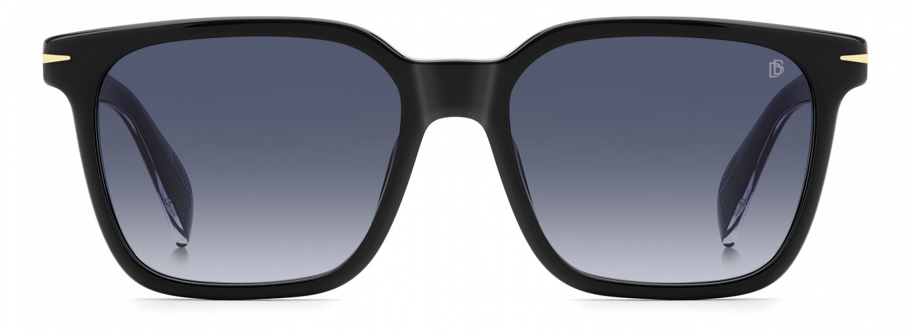 Davıd Beckham Erkek Kemik Güneş Gözlüğü Siyah Çerçeve Mavi Degrade Cam