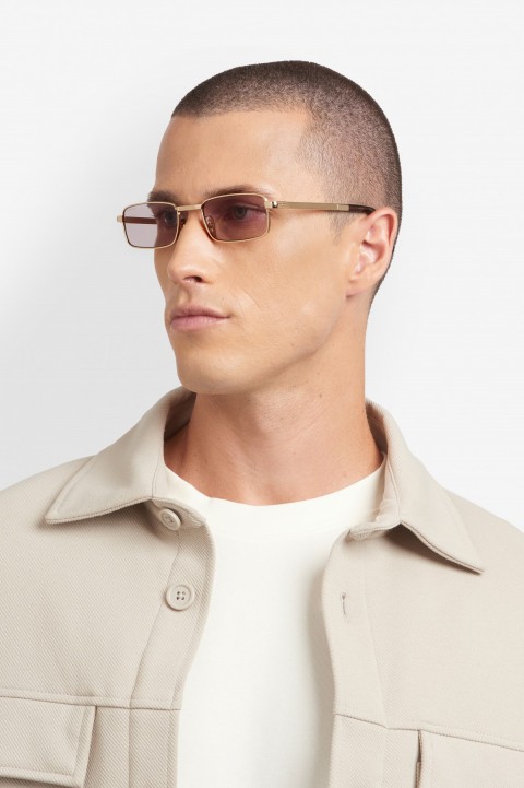 Davıd Beckham Erkek Metal Güneş Gözlüğü Altın Çerçeve Fotokromik Cam