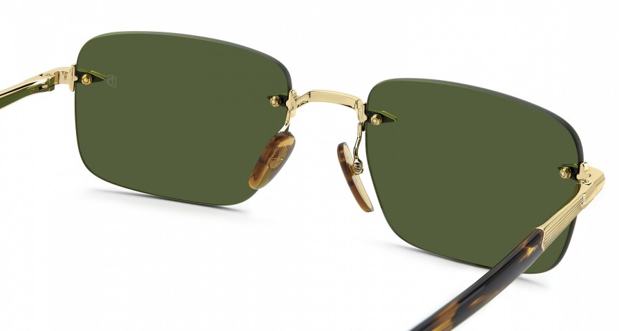 Davıd Beckham Erkek Metal Güneş Gözlüğü Altın Çerçeve Yeşil Cam