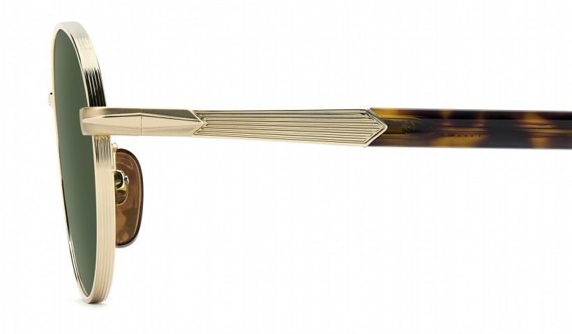 Davıd Beckham Erkek Metal Güneş Gözlüğü Altın Çerçeve Yeşil Cam