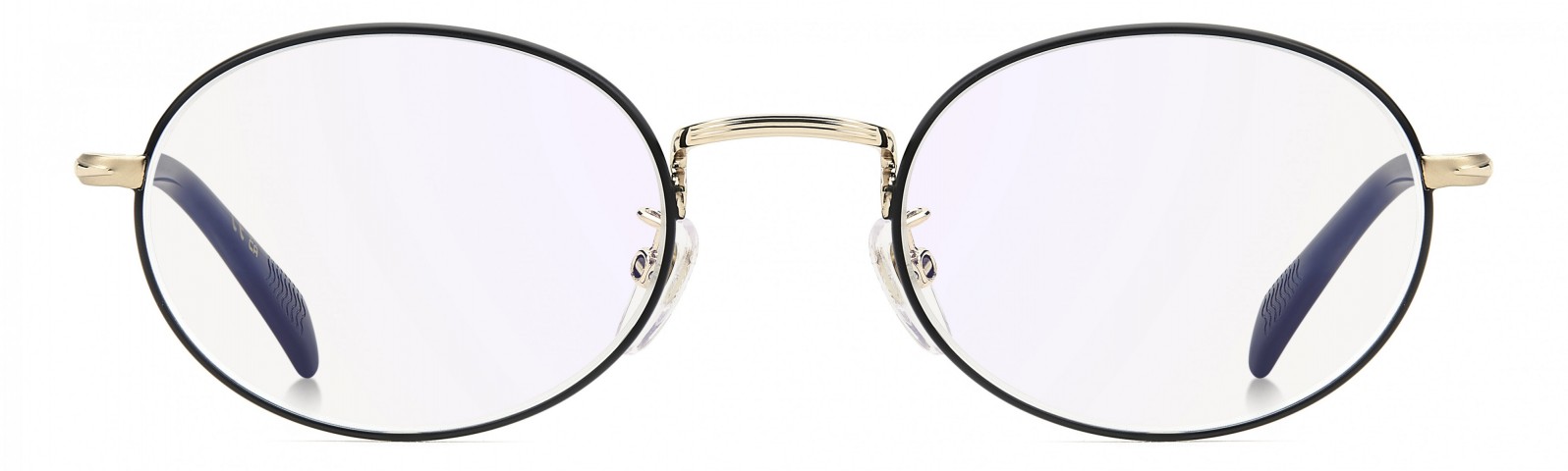 Davıd Beckham Erkek Metal Optık Altın Çerçeve Mavi Aynalı