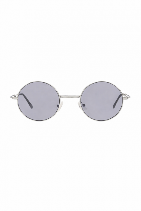 Extreme Vintage Yuvarlak Polarize Gümüş Güneş Gözlüğü Füme Cam Vintage 46.01