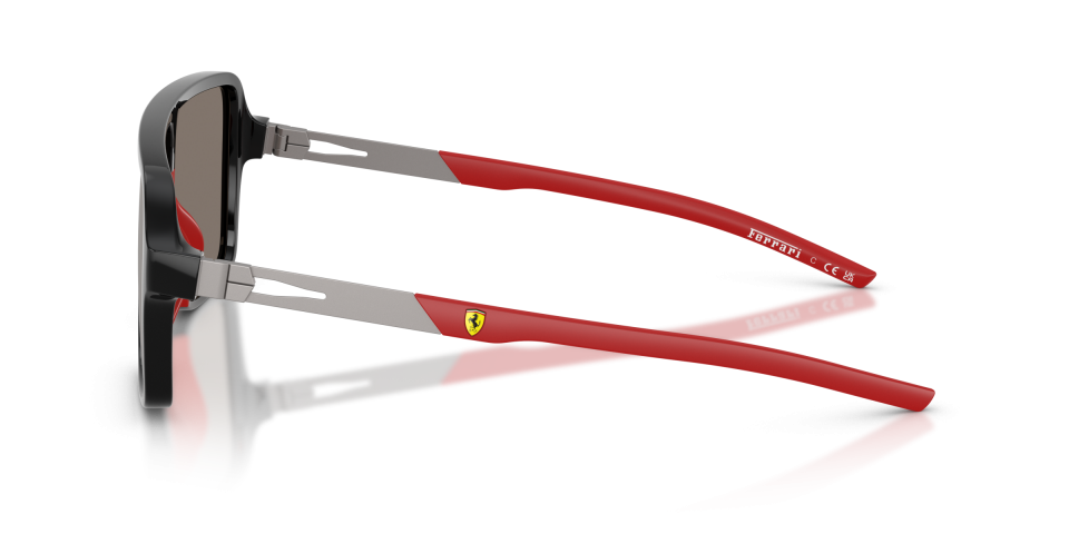 FERRARİ ERKEK GÜNEŞ GÖZLÜĞÜ 0FZ6022U 501/6G SİYAH ÇERÇEVE GÜMÜŞ AYNALI CAM