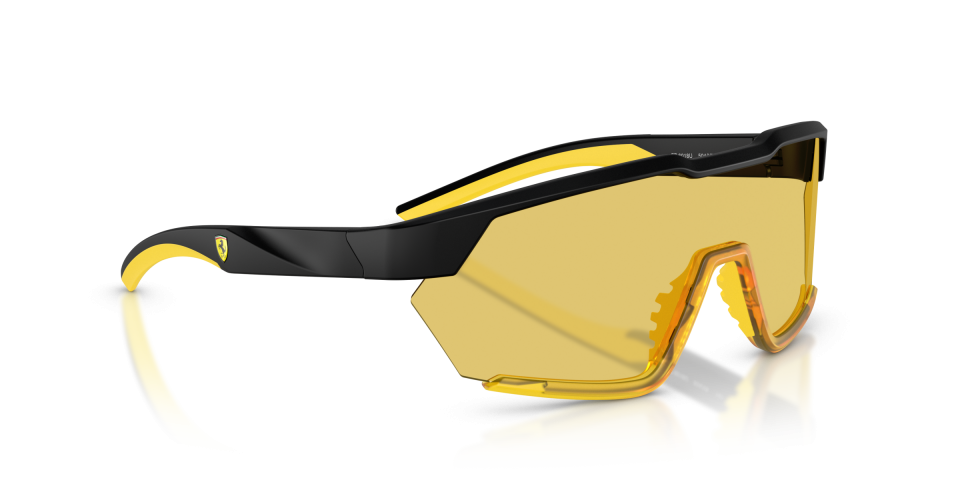 FERRARİ UNISEX GECE SÜRÜŞ GÖZLÜĞÜ 0FZ6018U 514/6Q SİYAH ÇERÇEVE SARI ŞEFFAF CAM