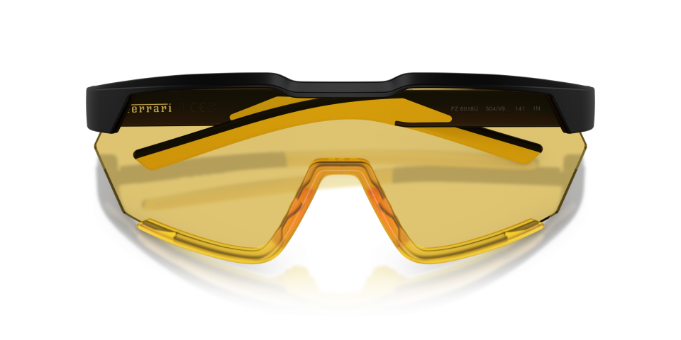 FERRARİ UNISEX GECE SÜRÜŞ GÖZLÜĞÜ 0FZ6018U 514/6Q SİYAH ÇERÇEVE SARI ŞEFFAF CAM