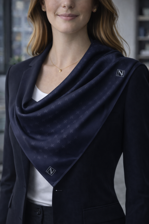 NRS Global Kadın Eşarp Monogram Lüks 90x90 cm