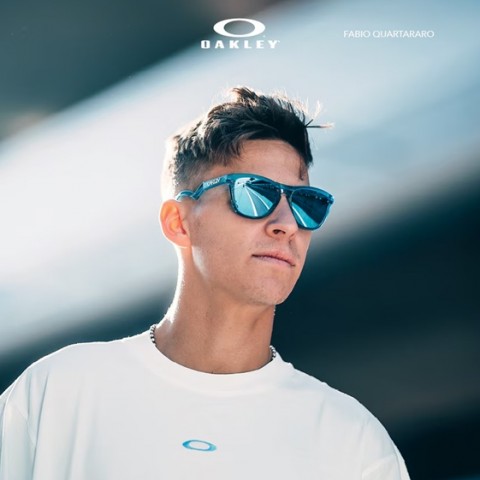 Oakley 0OO9289 - Frogskins hybrid Mat Asit Mavisi Aynalı camlı Güneş Gözlüğü