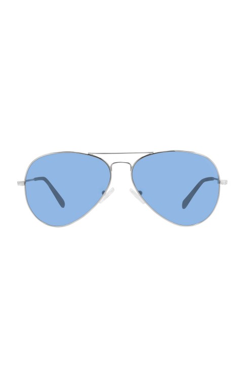 Vogs  Polarize Pilot Güneş Gözlüğü Raptor 105 Large Gümüş Gözlük Mavi Cam