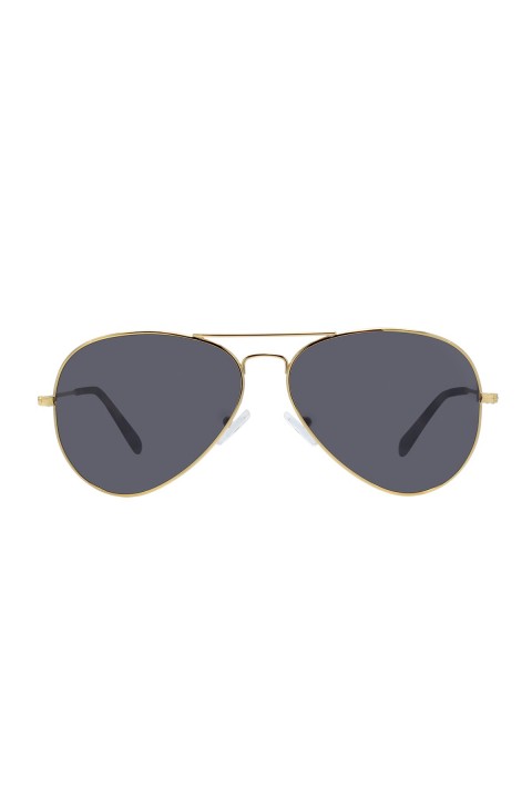 Vogs  Polarize Pilot Güneş Gözlüğü Raptor 105 Medium Altın Gözlük Siyah Cam