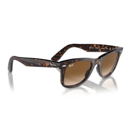 Ray-Ban Original Wayfarer RB2140 902/51 Unisex Güneş Gözlüğü – Havana Asetat Çerçeve | Kahverengi Degrade Kristal Cam