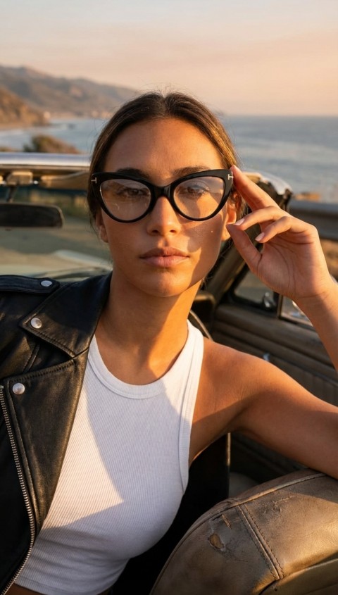 Sanches Kadın Blue Cut Bilgisayar Gözlüğü Siyah Kemik Çerçeve  Blue Block Cam  55 mm