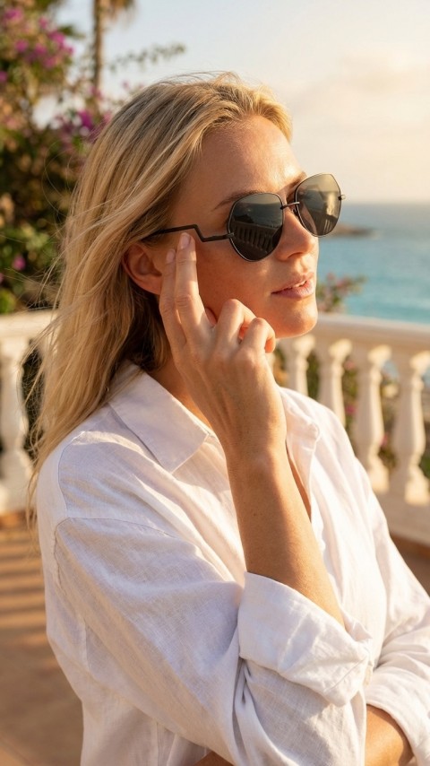 Sanches Kore Tarzı Kadın Güneş Gözlüğü Yeni Sezon 59 mm Siyah Çerçeve Siyah Cam UV400 Koruma