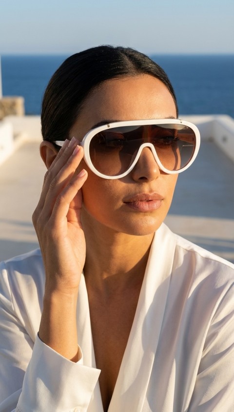 Sanches Maske Güneş Gözlüğü 2026 Yeni Sezon | 135 mm | Unisex | Trend Maske Tasarım