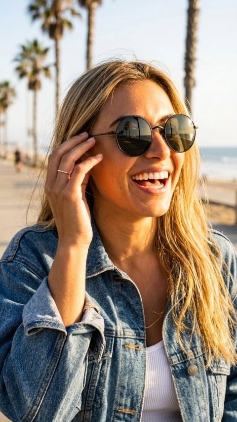 Sanches Titanium Serisi Retro Yuvarlak Güneş Gözlüğü Siyah Titanyum Yeşil Polarize Cam 50 mm