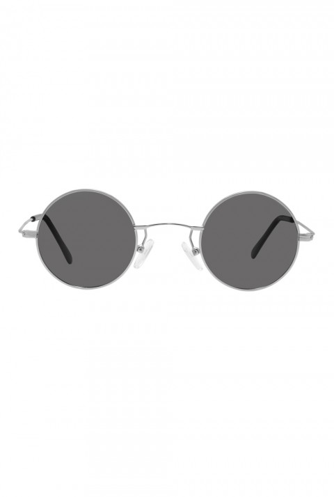 Sanches Vintage  Yuvarlak Polarize Güneş Gözlüğü Gümüş Çerçeve Füme Cam 42