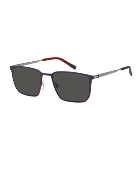 Tommy Hilfiger Erkek Titanyum Güneş Gözlüğü Th 2272/s Mavi çerçeve Füme Uv 400 Cam
