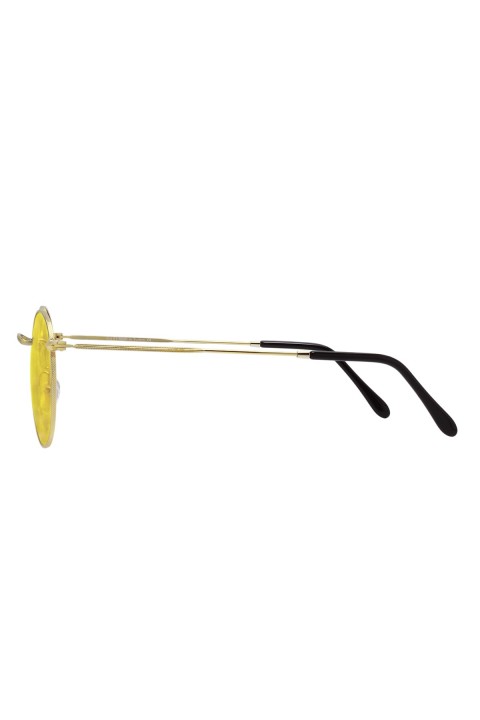Sanches  Unisex Altın Rengi Polarize Yuvarlak Retro Gözlük