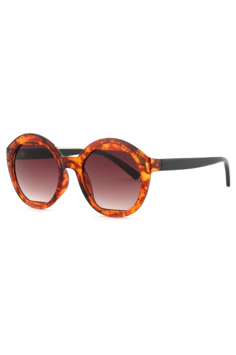 Sanches  Vintage Leopar Yuvarlak Güneş Gözlüğü Tt003