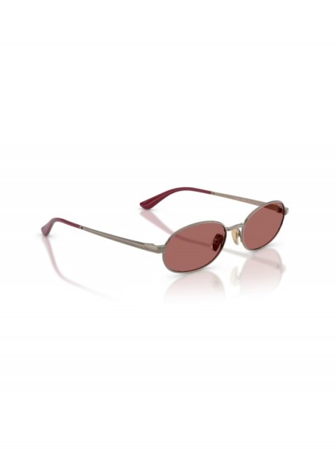 Vogue 0VO4353S 513869  Kadın Güneş Gözlüğü – Açık Kahverengi Metal Çerçeve | Koyu Menekşe Cam | Oval