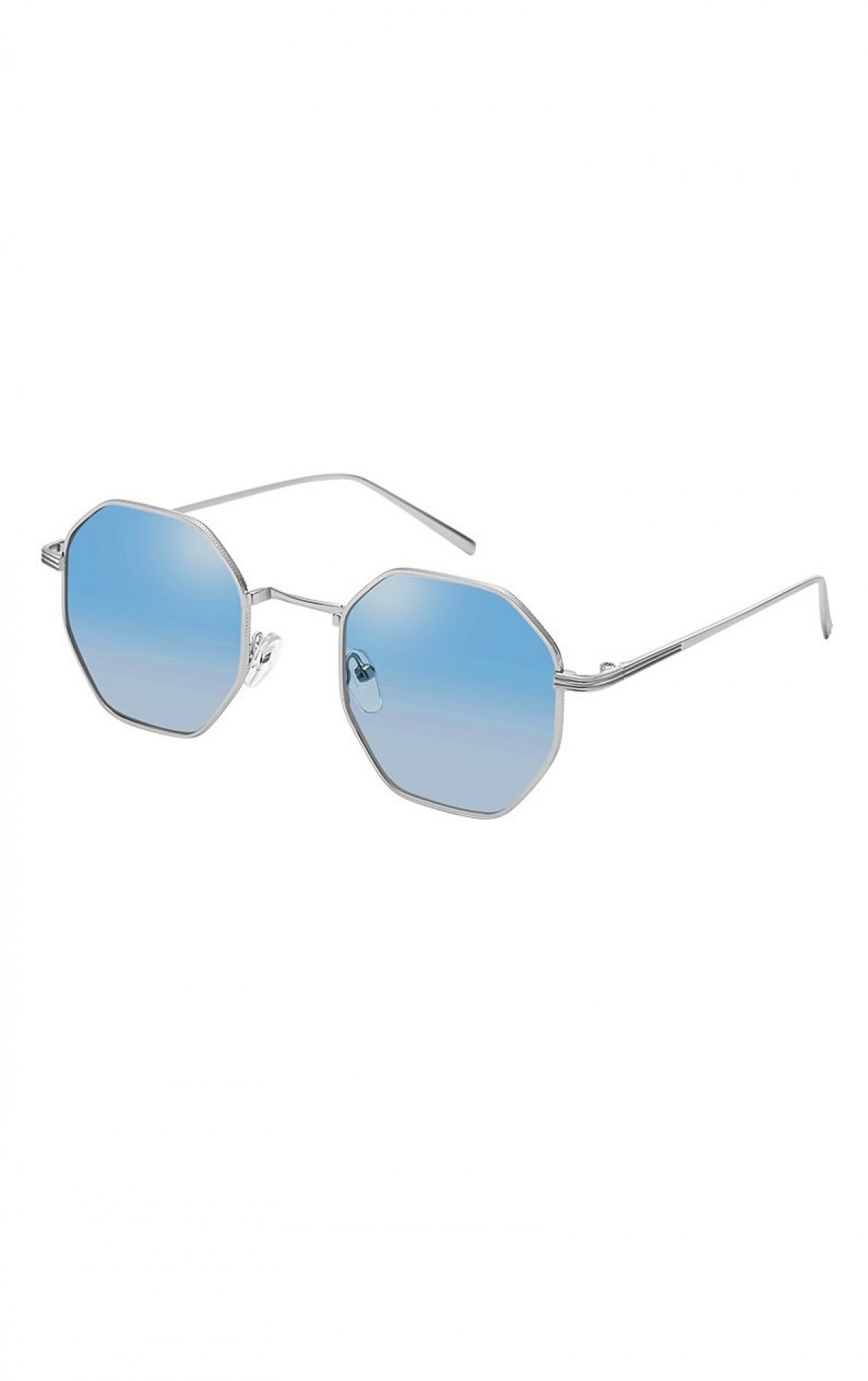 Sanches – Geometrik Gümüş Unisex Güneş Gözlüğü Açık Mavi UV400 Koruma Cam 50 mm Özel Tasarım Burun Sanches – Geometrik Gümüş Unisex Güneş Gözlüğü Açık Mavi UV400 Koruma Cam 50 mm Özel Tasarım Burun