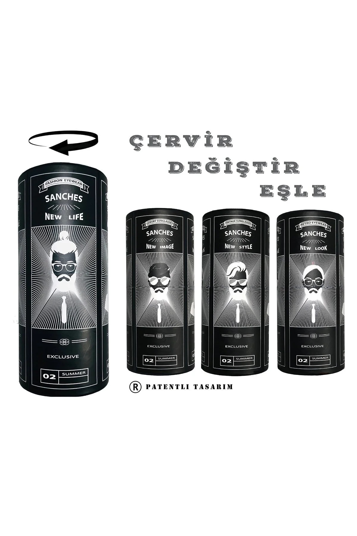 Sanches Geometrik Kore Tarzı Kadın Güneş Gözlüğü  56 mm Siyah Metal çerçeve Siyah  UV400 Koruma Cam  Yeni Sezon