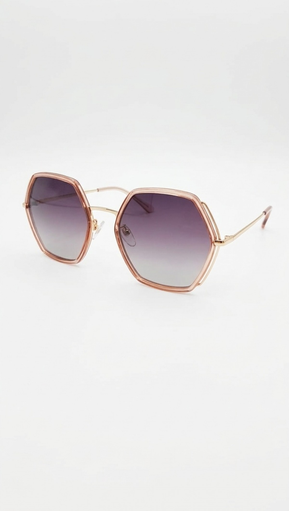 Sanches – Geometrik Rose Gold Polarize Güneş Gözlüğü 57mm Large Sanches – Geometrik Rose Gold Polarize Güneş Gözlüğü 57mm Large
