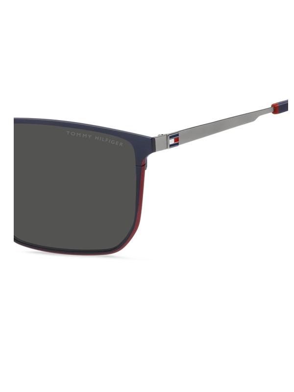 Tommy Hilfiger Erkek Titanyum Güneş Gözlüğü Th 2272/s Mavi çerçeve Füme Uv 400 Cam