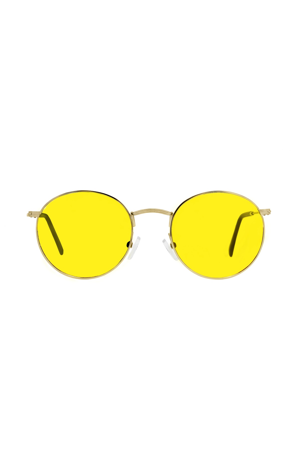 Sanches  Unisex Altın Rengi Polarize Yuvarlak Retro Gözlük